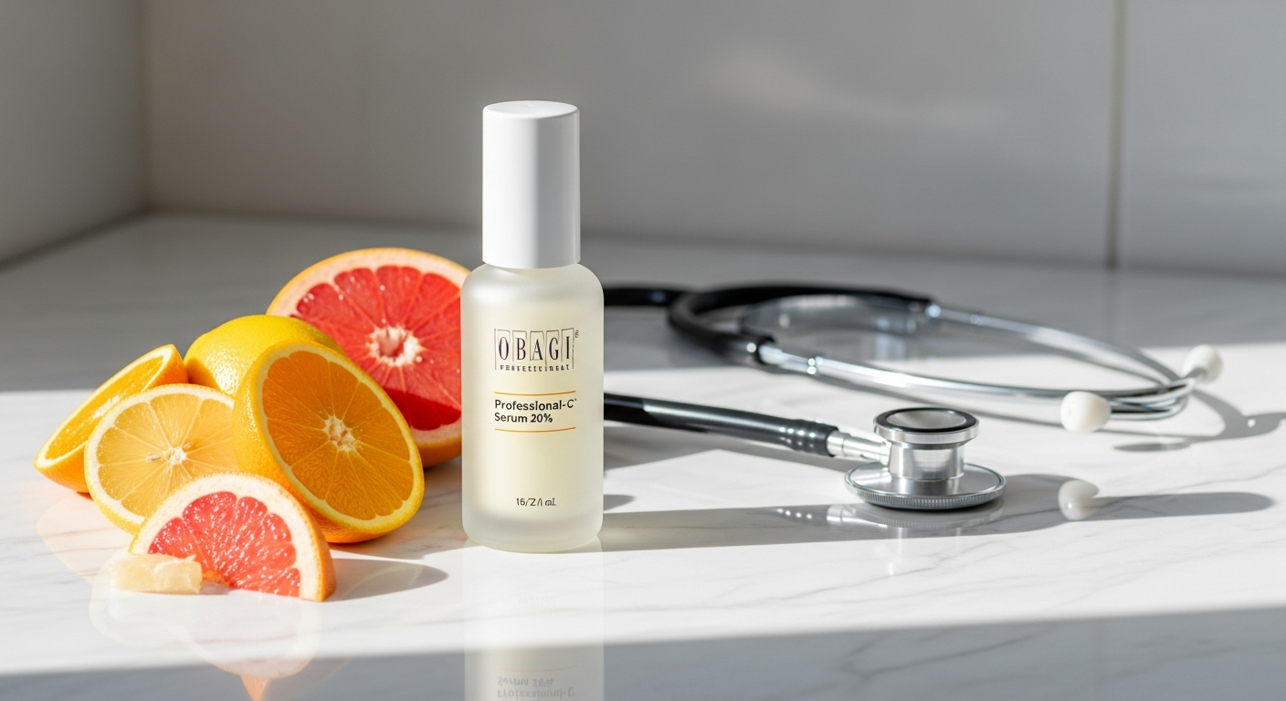 Obagi Professional-C Serum 20% bottle with vitamin C antioxidant formula