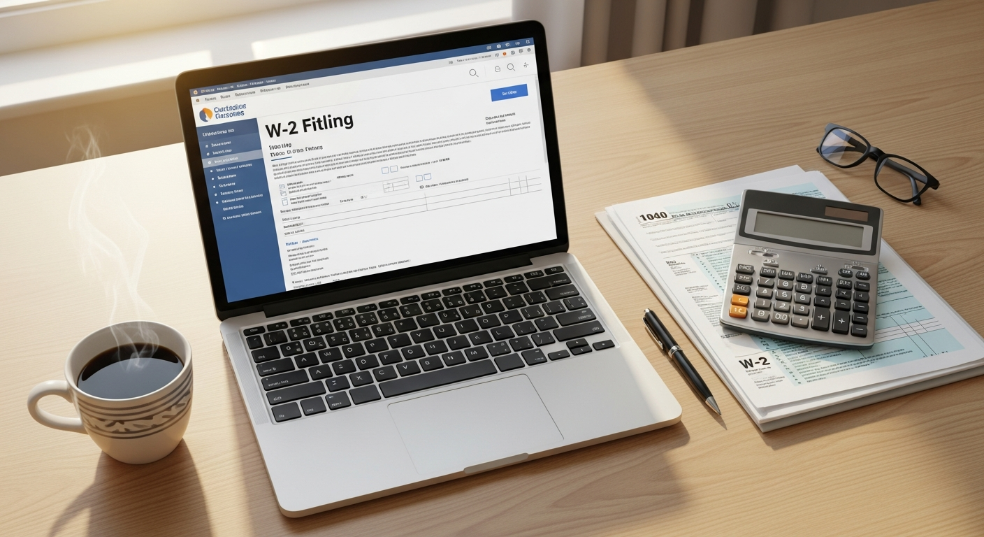 E-File.com free federal tax filing interface displayed on computer screen for 2026