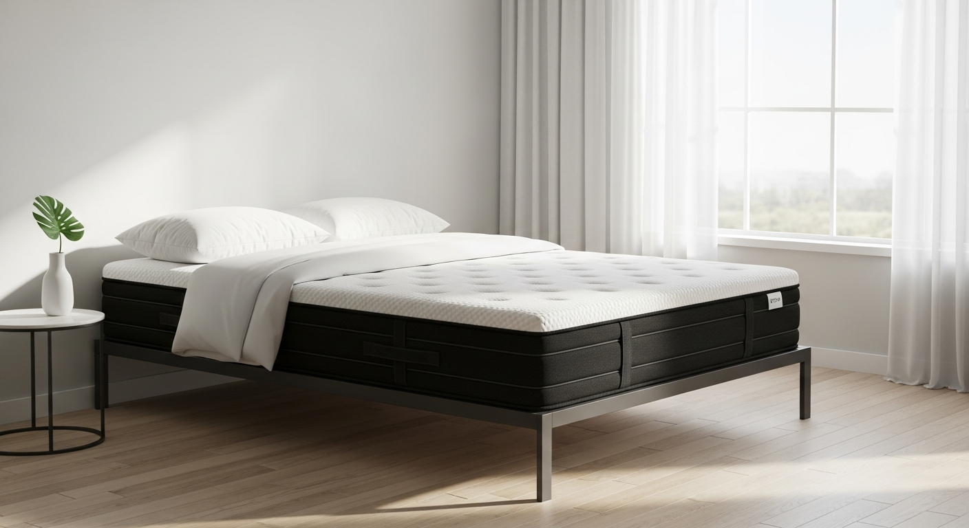 EGOHOME Black Hybrid 14 Inch Mattress with cooling gel technology for hot sleepers
