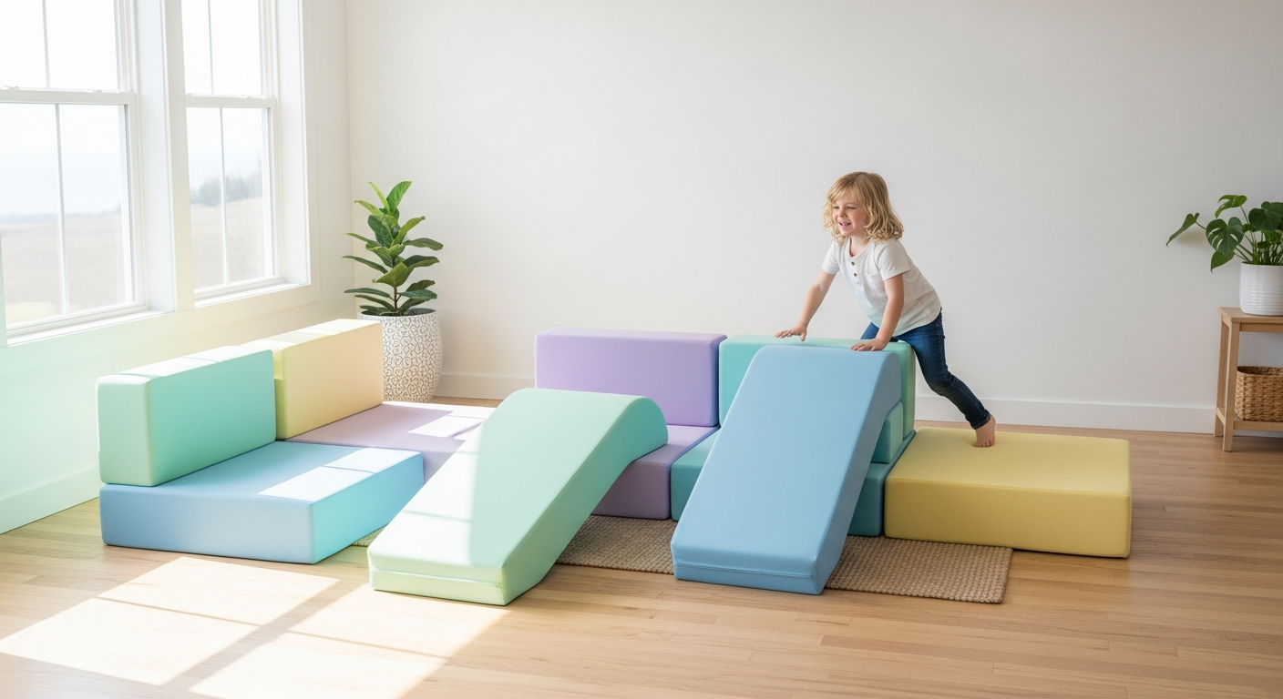 Frolic & Fun 16-Piece Play Couch for Small Spaces