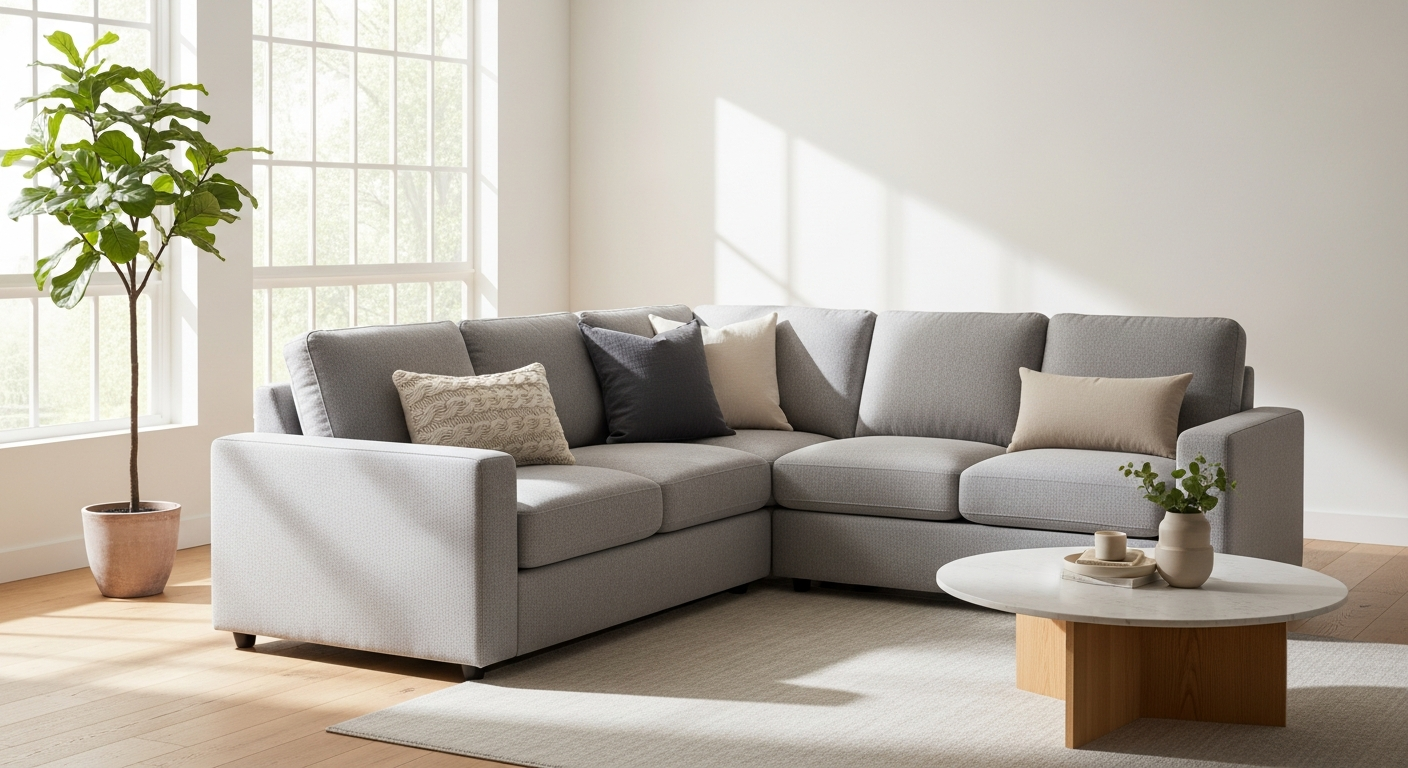 Why Choose a Modern Fabric Corner Sectional for Comfort and Space Efficiency