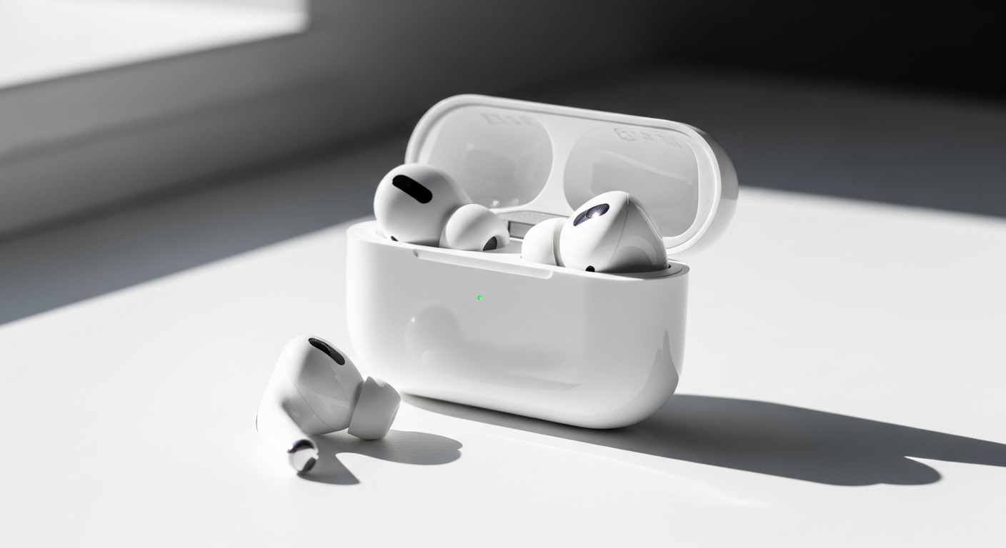 Apple AirPods Pro 3 wireless earbuds with active noise cancellation and heart rate sensor