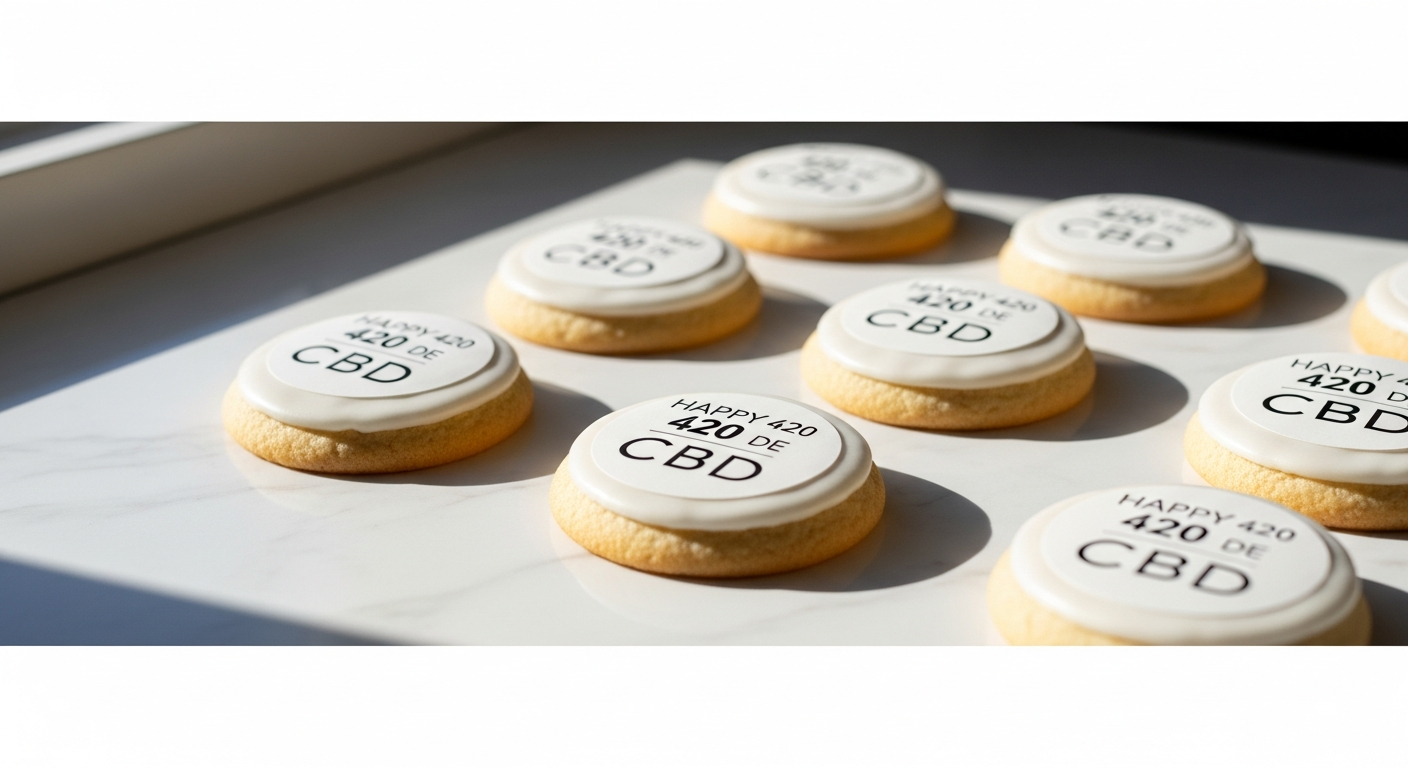 Frosted Cookies 55% Superior CBD flower with crystalline frosted appearance and dense buds