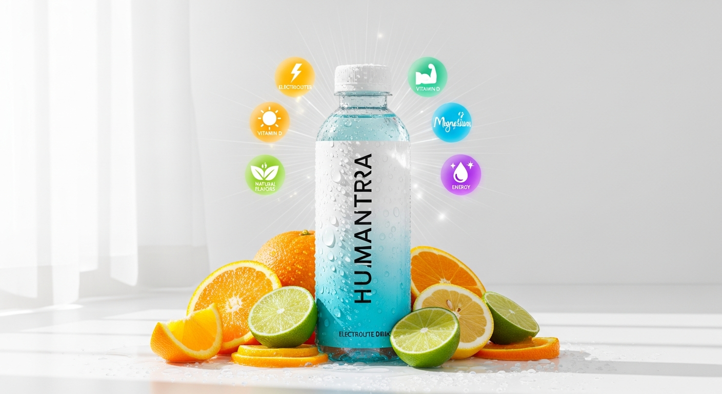 Humantra Electrolytes six-electrolyte formula powder sachet for complete daily hydration
