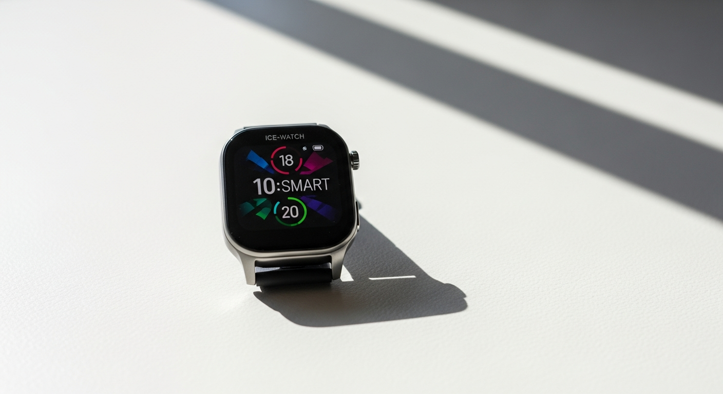Ice-Watch ICE Smart TKS 2.0 smartwatch with rectangular AMOLED display and stylish band