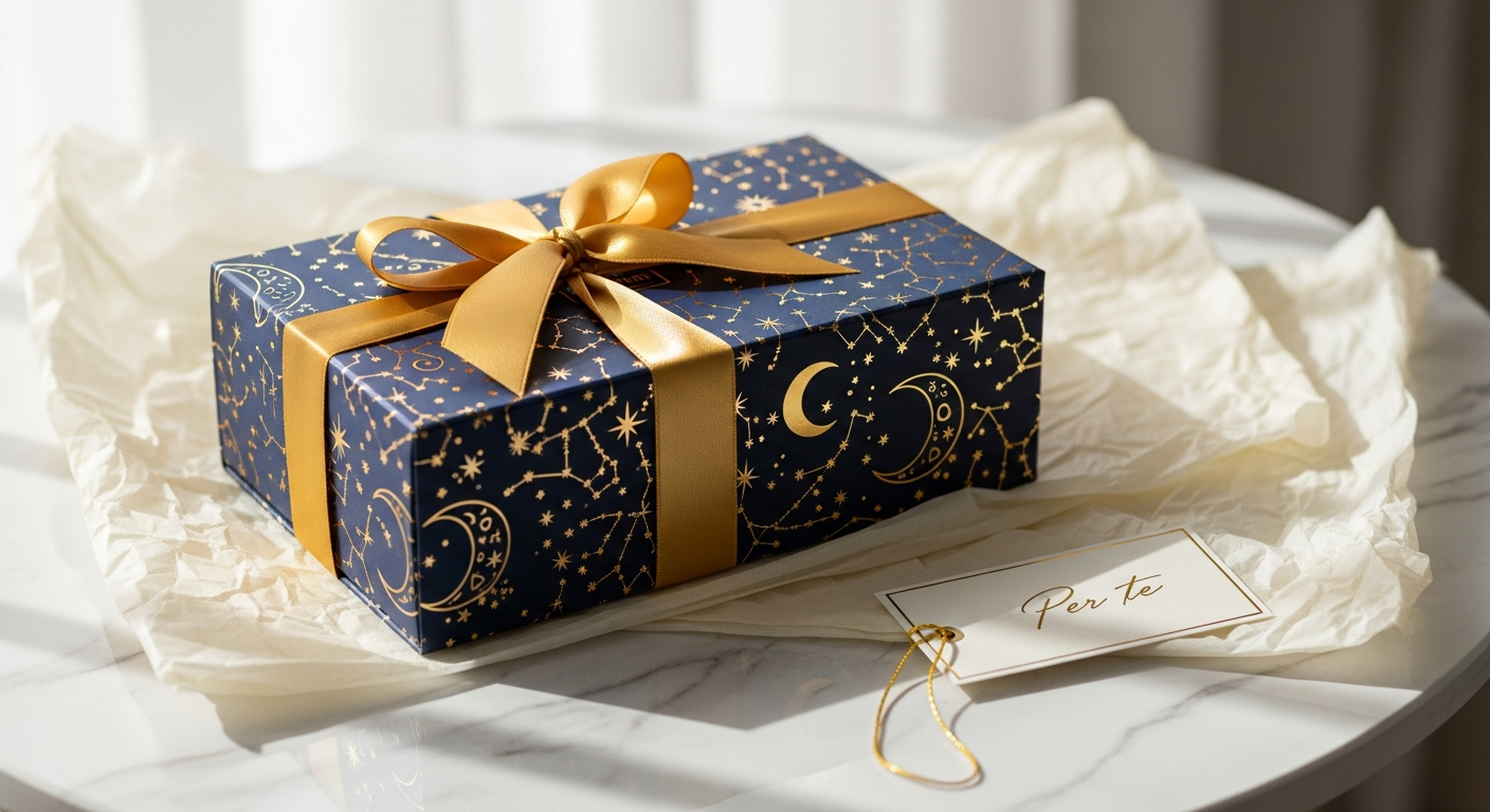 Istituto Stellare Special Star Gift Box with meteorite fragment and zodiac necklace