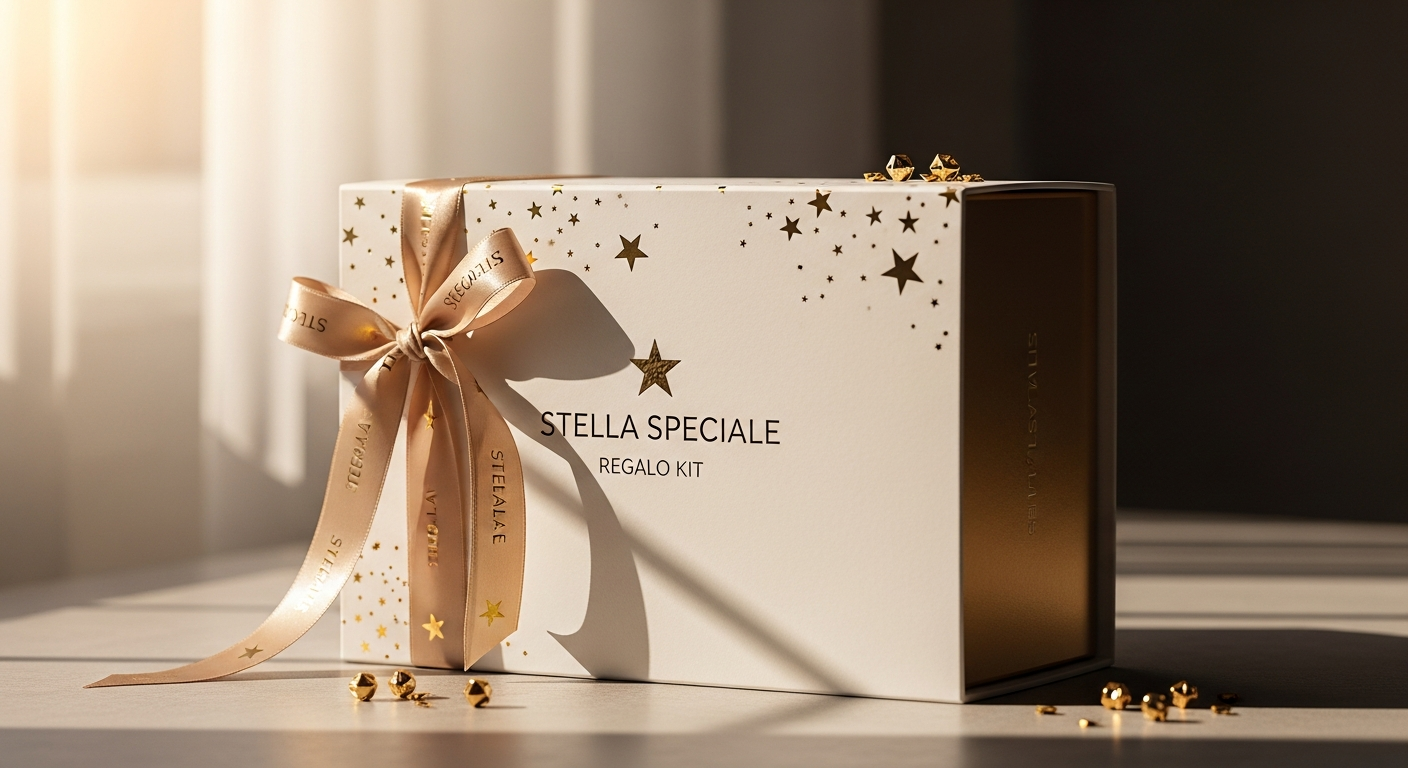 Stella Speciale Regalo Kit Completo premium personalized star-naming gift package with certificate and necklace