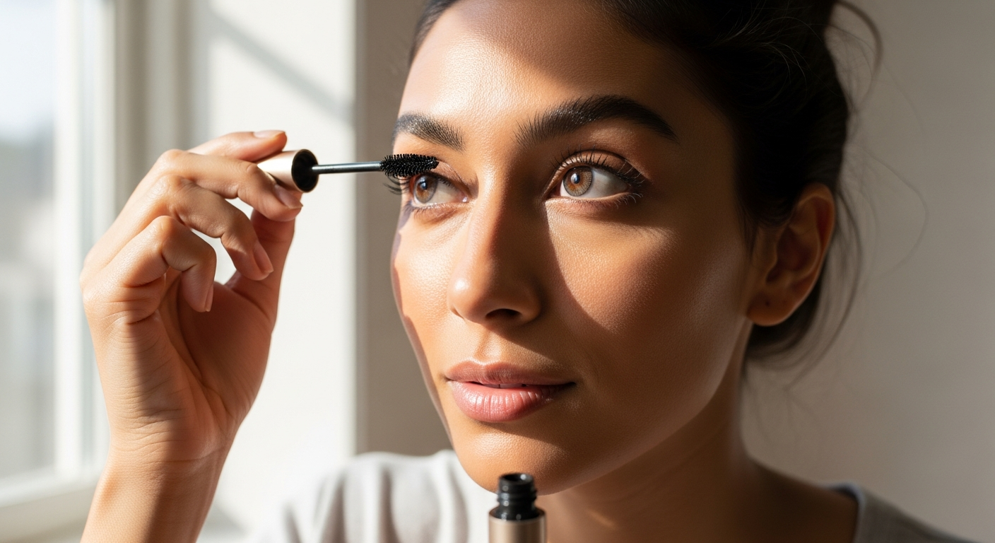100% Pure Fruit Pigmented Ultra Lengthening Mascara in black tube with natural ingredients