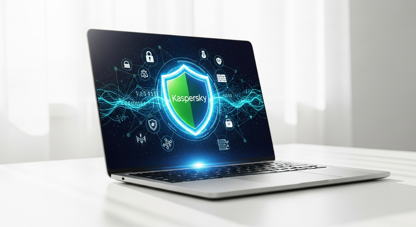 Kaspersky Premium cybersecurity suite interface showing antivirus protection dashboard and security features