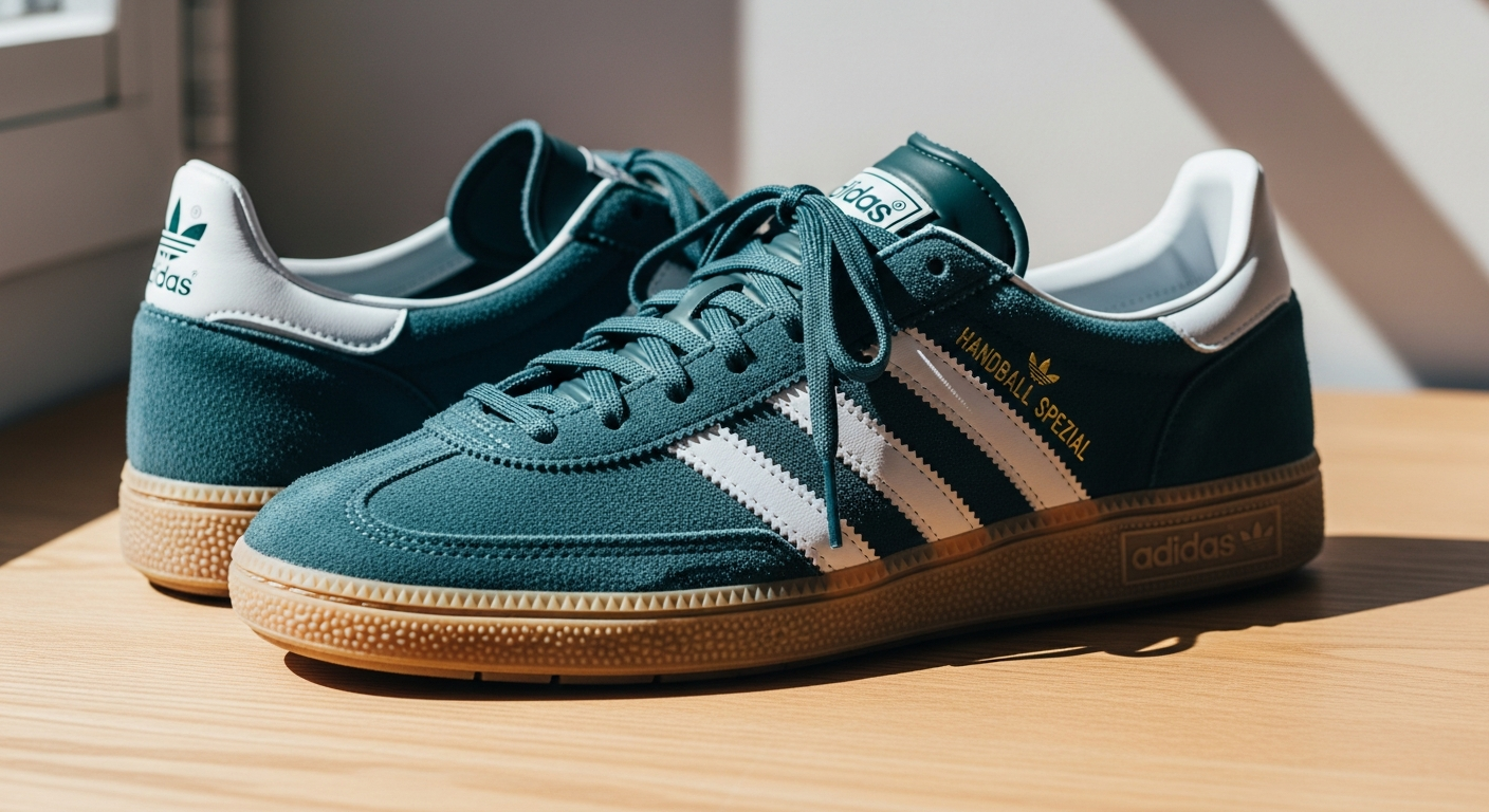 Adidas Originals Handball Spezial women's retro court sneaker in premium suede