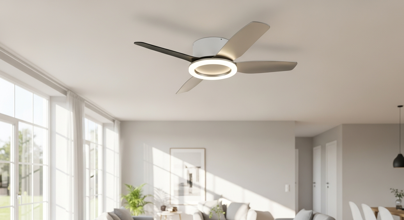 Deckenleuchte mit Ventilator: 2-in-1 Lösung