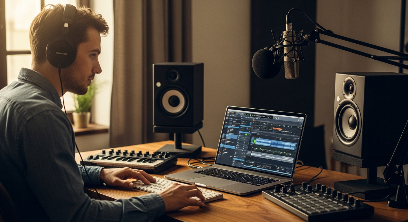 MAGIX Music Maker 2026 interface showing loop browser and beat production workspace