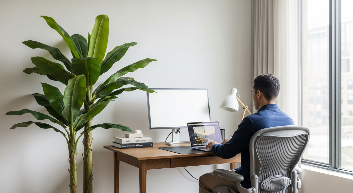 Lifelike Artificial Banana Tree for Busy Professionals