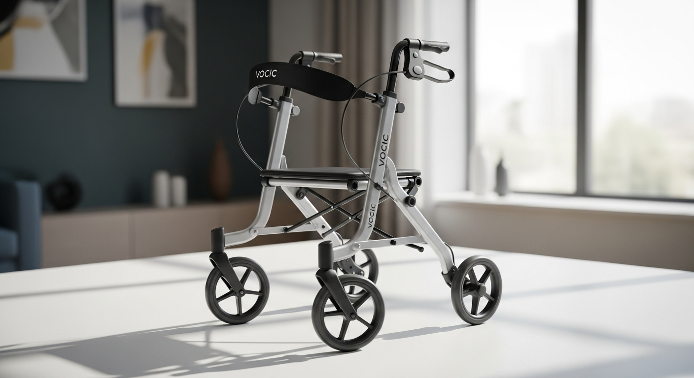 VOCIC Z21 Rollator Walker with Seat for seniors mobility