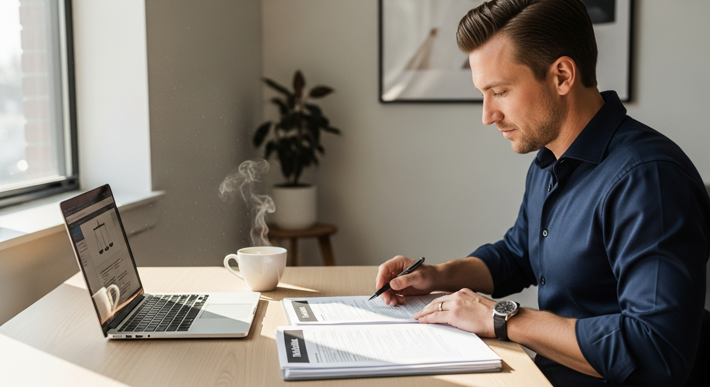 Small business owner protecting brand with Markavo trademark filing service