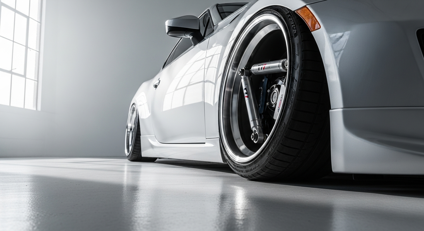 Maxpeedingrods T7 adjustable coilover suspension system with damping adjustment knobs