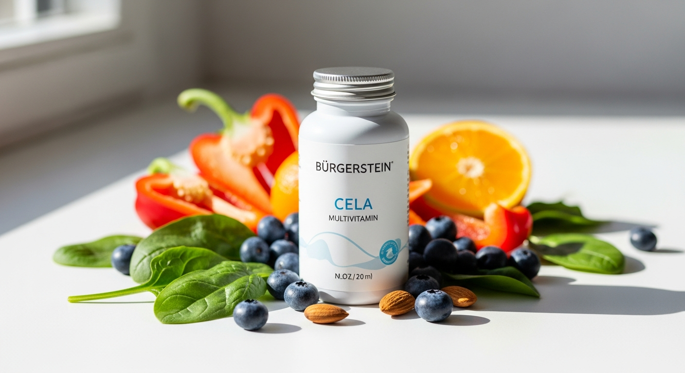 Burgerstein Multivitamin-Mineral CELA Tabletten premium Swiss supplement tablets in bottle