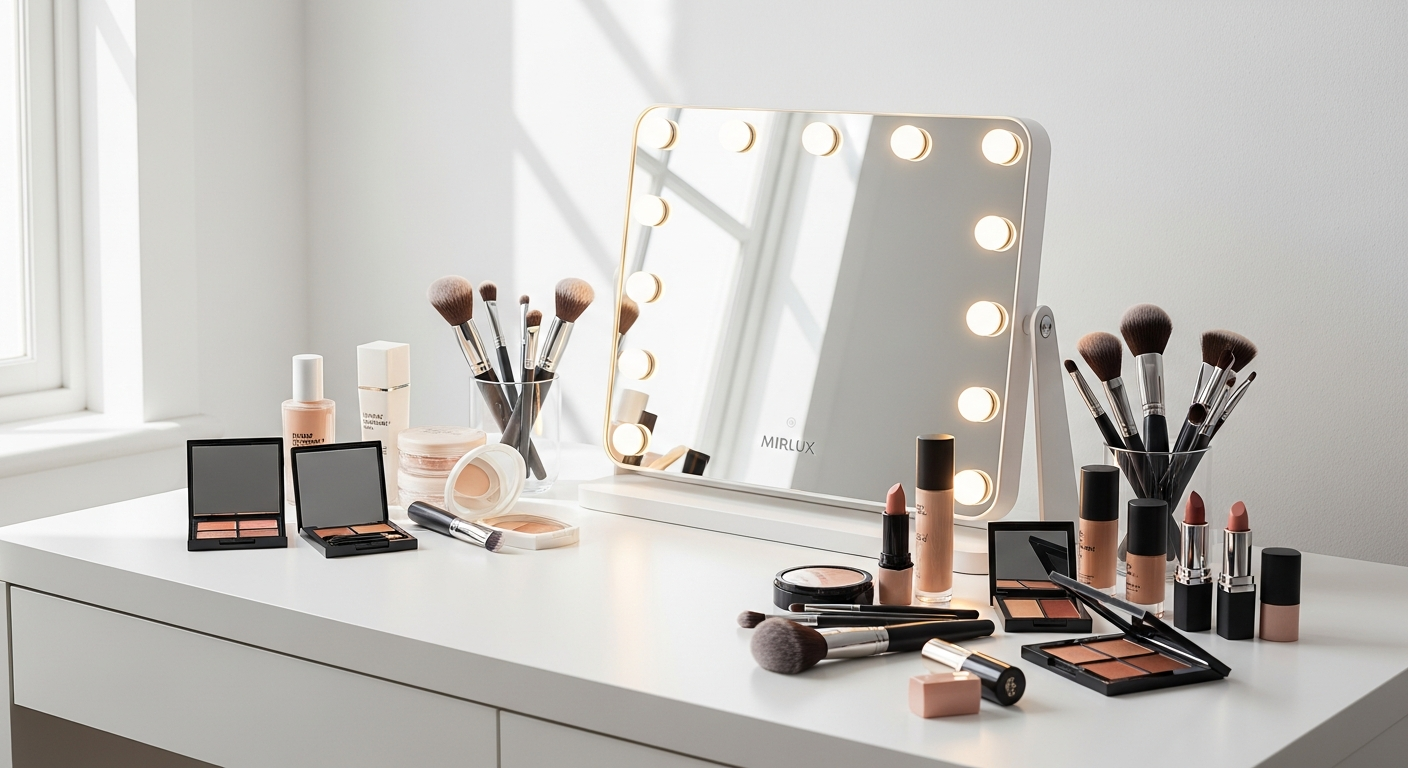 Mirlux Hollywood LED Makeup Mirror Guide