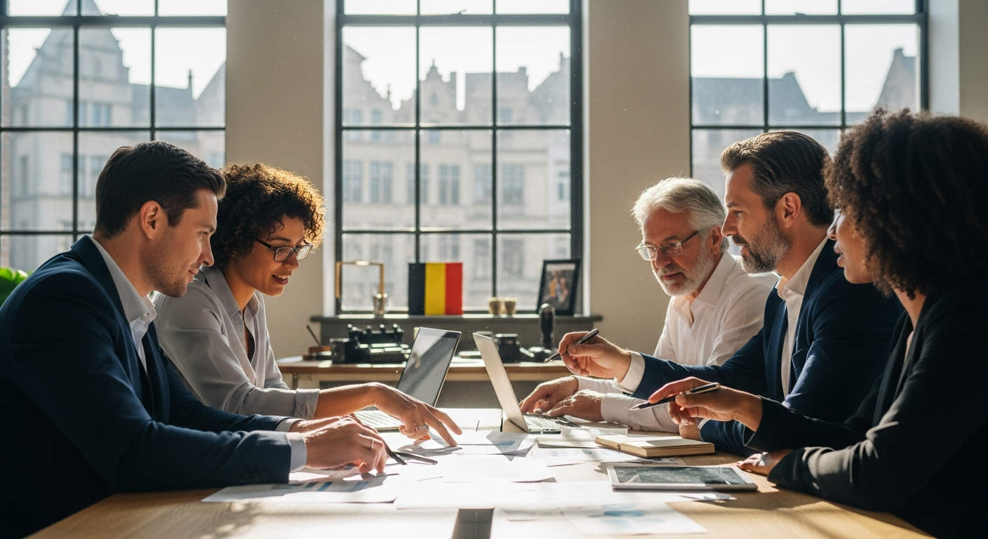 Mozzeno collaborative personal loan platform interface showing peer-to-peer lending connection between borrowers and investors in Belgium
