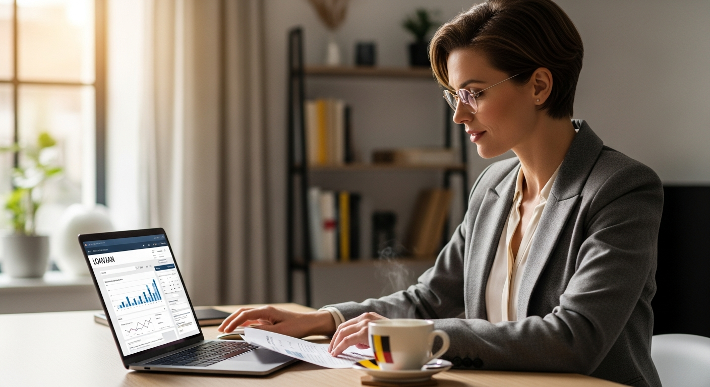 Mozzeno online personal loan platform interface showing digital application process for Belgian borrowers