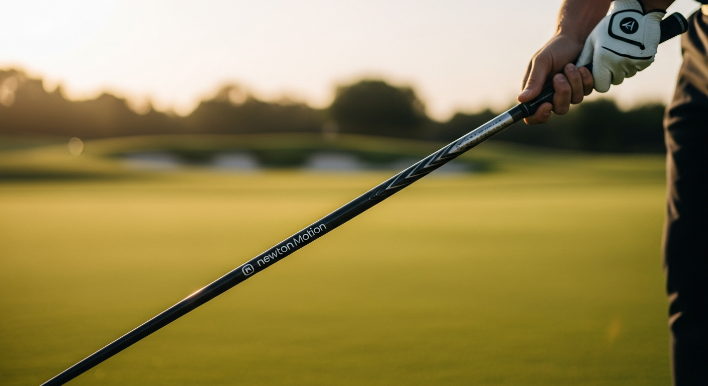 Newton Motion Driver Shaft displayed with Symmetry 360 technology specifications