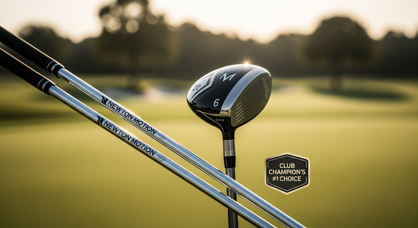 Newton Motion Fast Motion golf shafts with color-shifting blue purple green finish