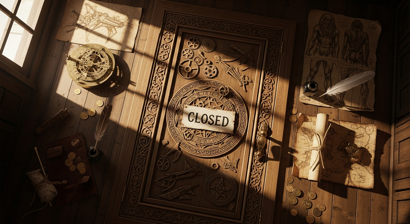 Renaissance-themed escape room with Leonardo da Vinci historical artifacts and puzzles