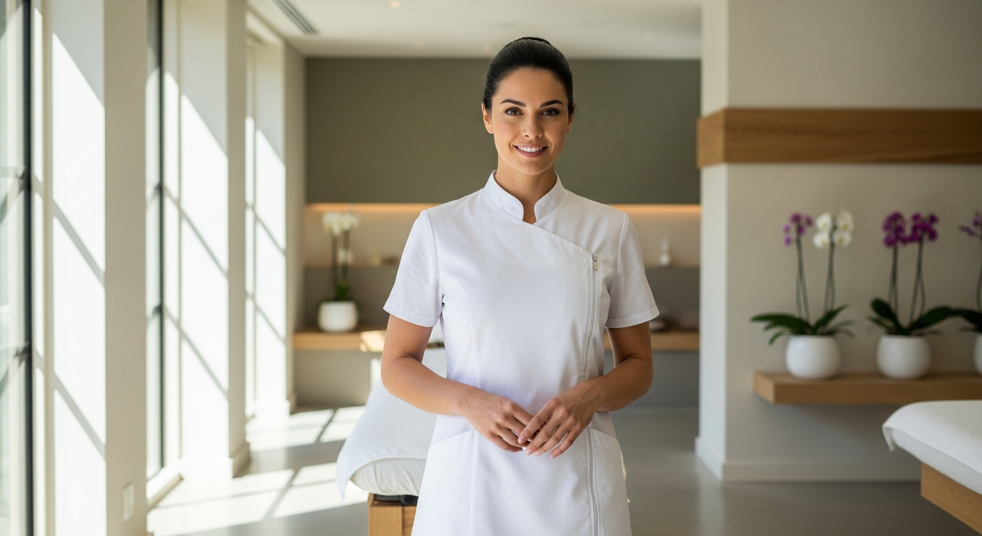 Noel Asmar Jada Tunic: Spa Uniforms