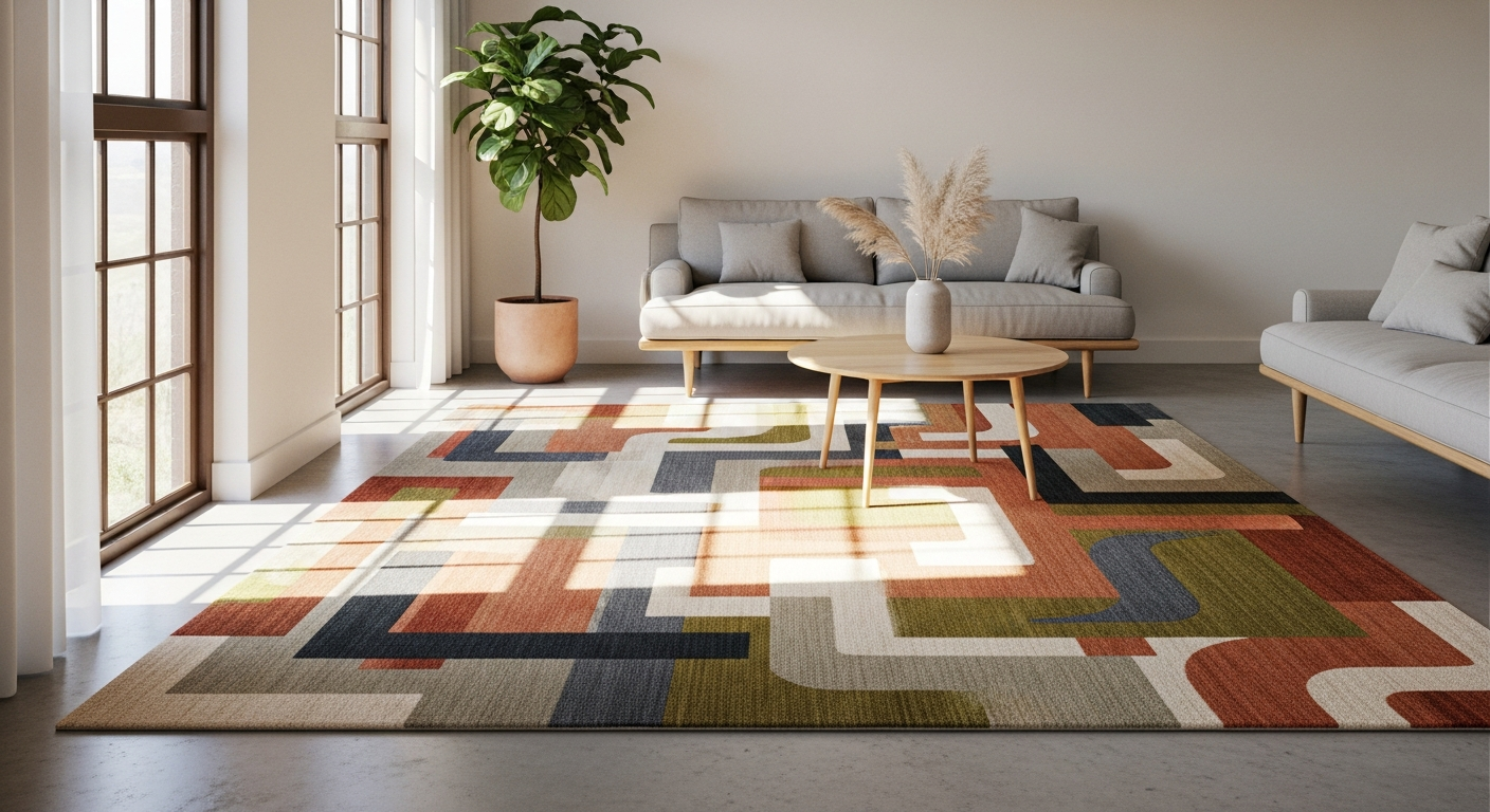 Acsento Lipari Terra: Durable Modern Rug