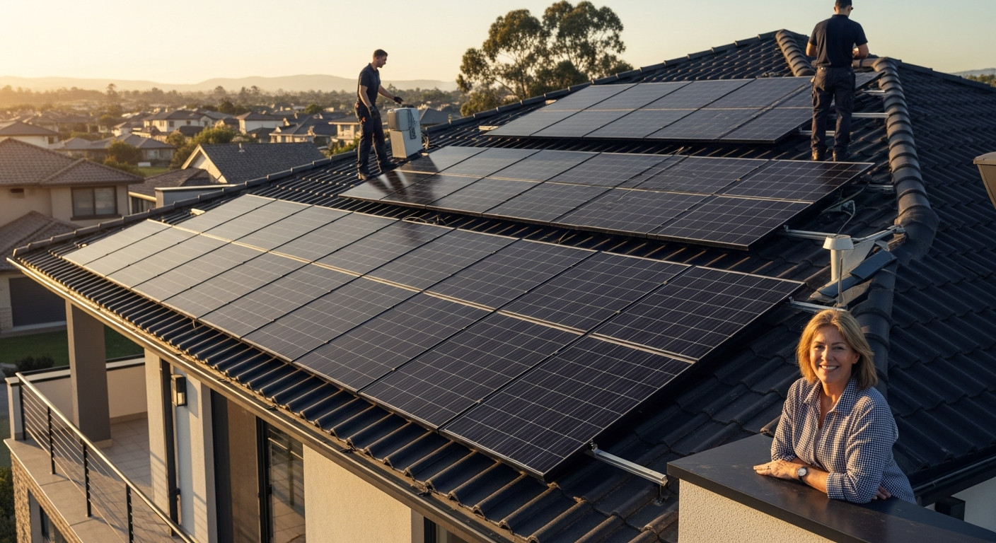 Otovo residential solar panel installation on European home rooftop with monitoring system