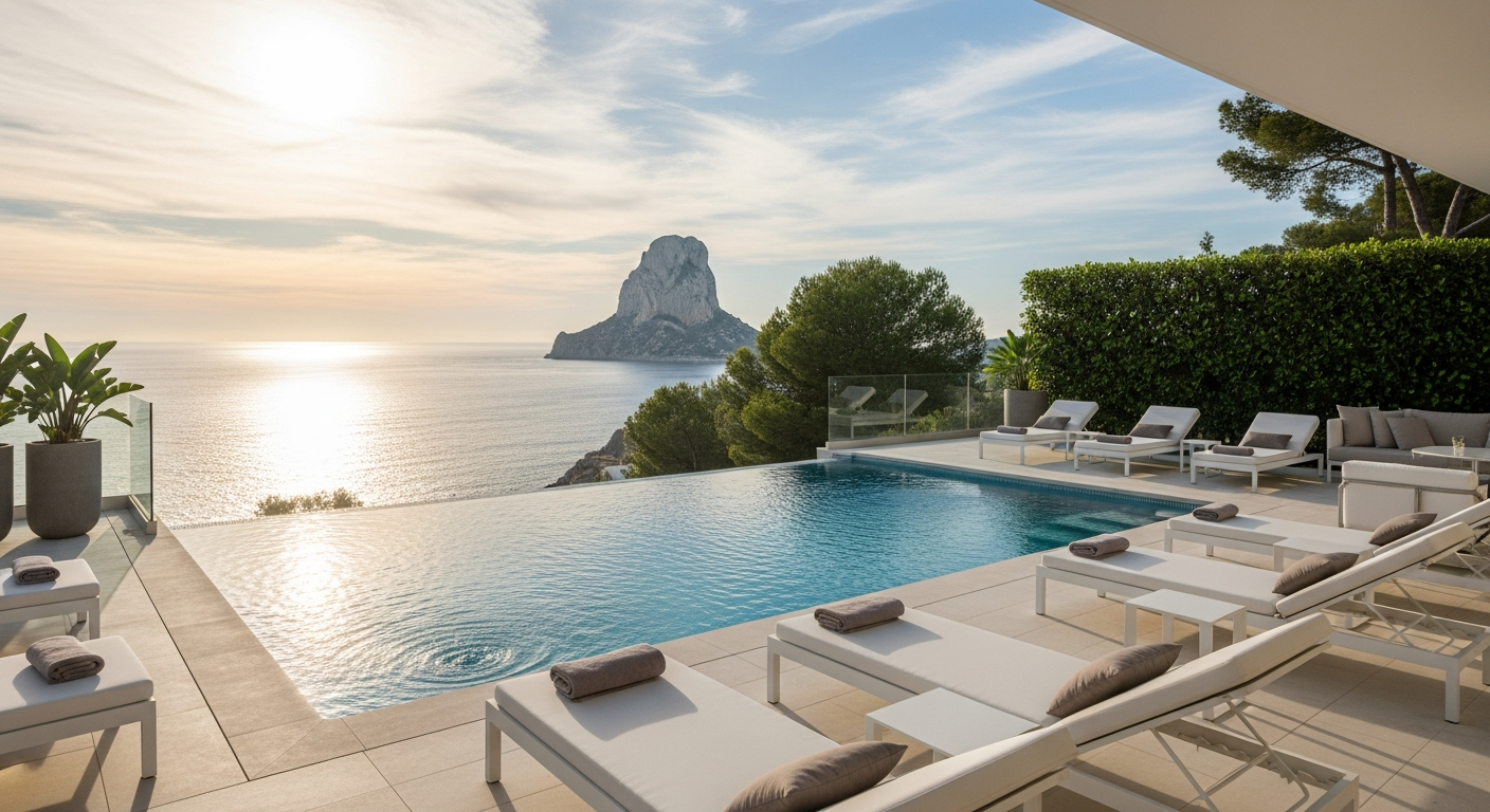 Luxury villa with private pool overlooking Mediterranean Sea in Calpe Costa Blanca