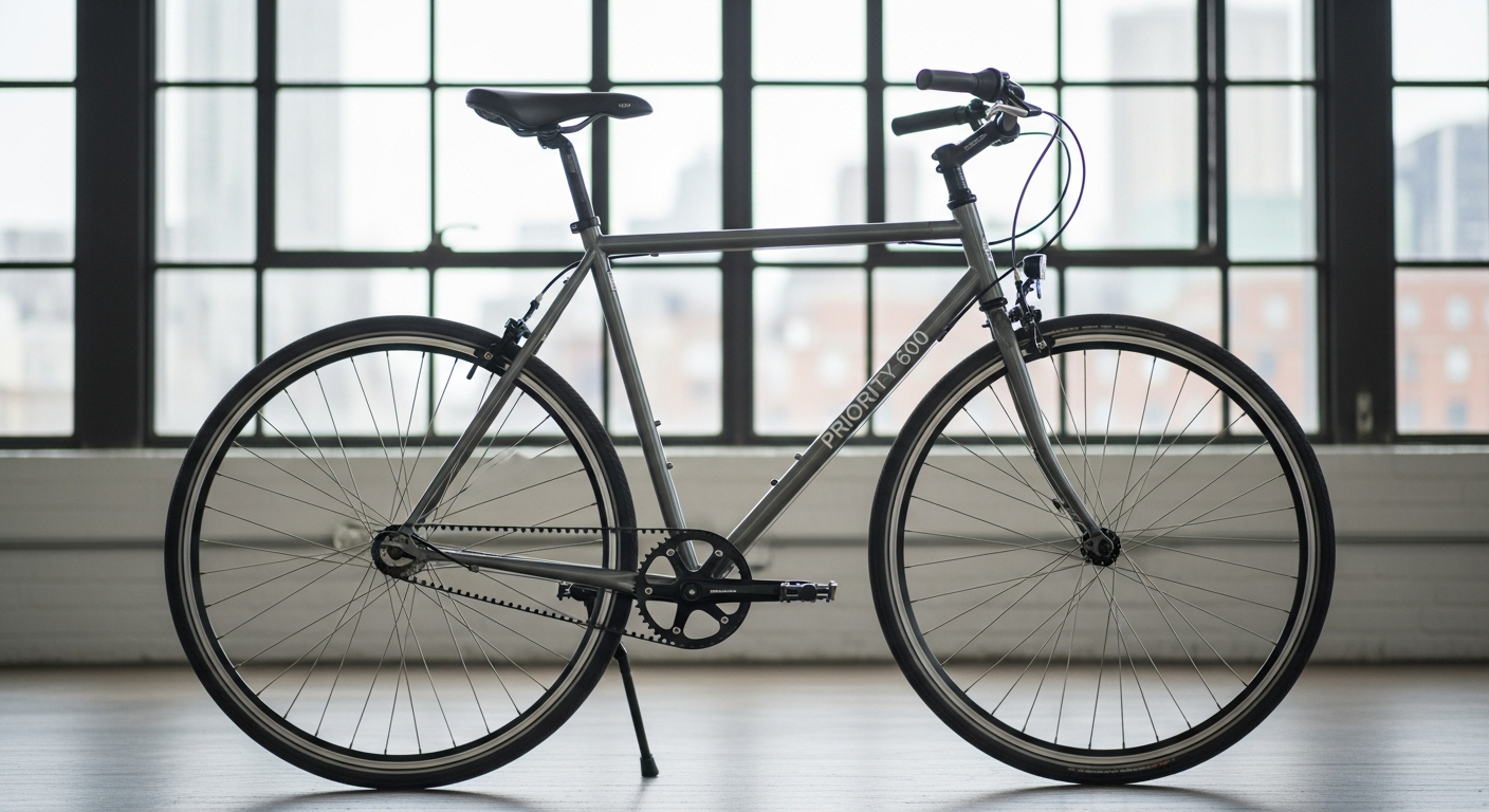 Priority 600 all-road commuter bicycle with Pinion gearbox and belt drive system