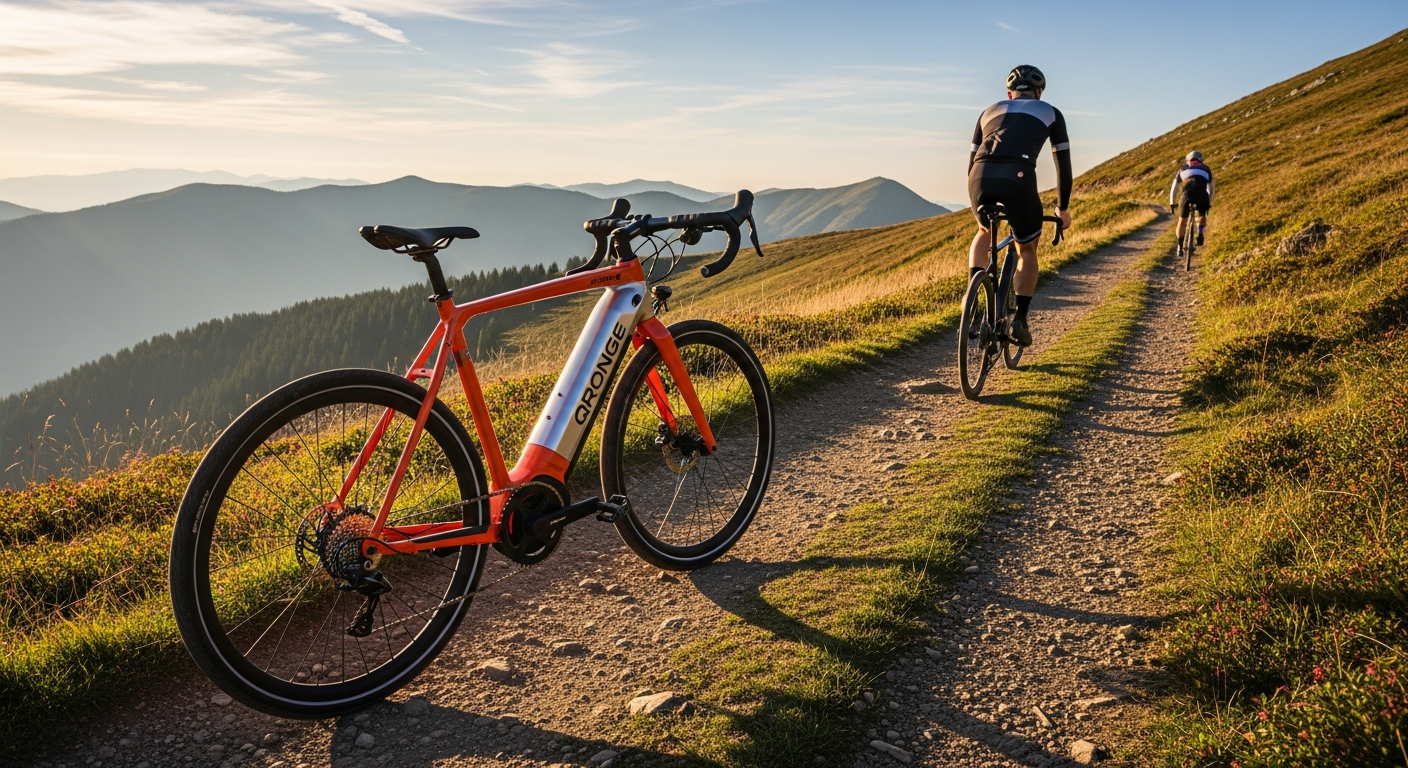 Qronge Zephyr electric commuter bike with full suspension and 70-mile range