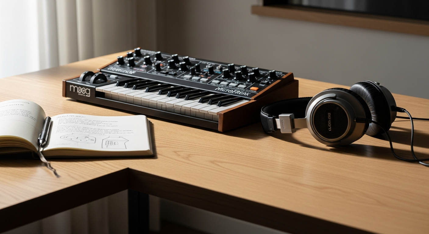 Arturia MicroFreak hybrid synthesizer with touch-plate keyboard and control interface