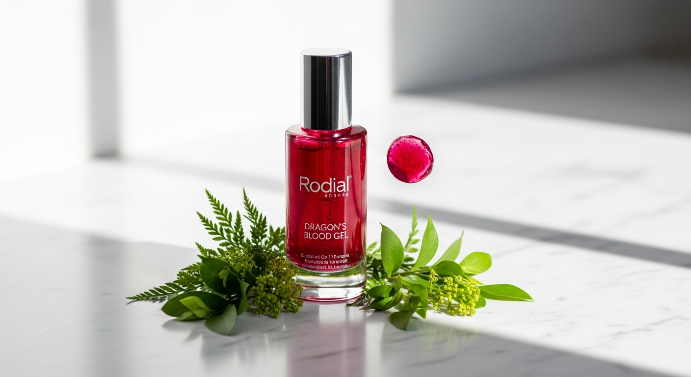 Rodial Dragon's Blood Sculpting Gel jar displayed on white background with product packaging
