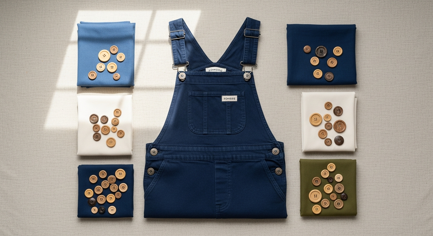 Komodo Dungarees Joy Navy Blue: Ethical