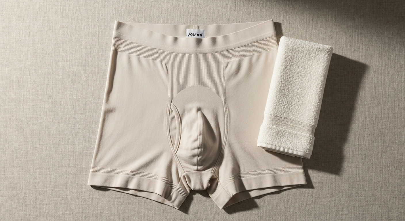 Perini Seamless High Waist Cotton Boxer in black, white, and nude colors displayed on model