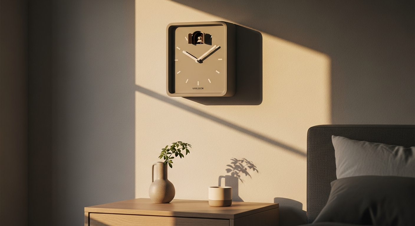 Karlsson Modern Cuckoo Clock: Smart Sleep Design