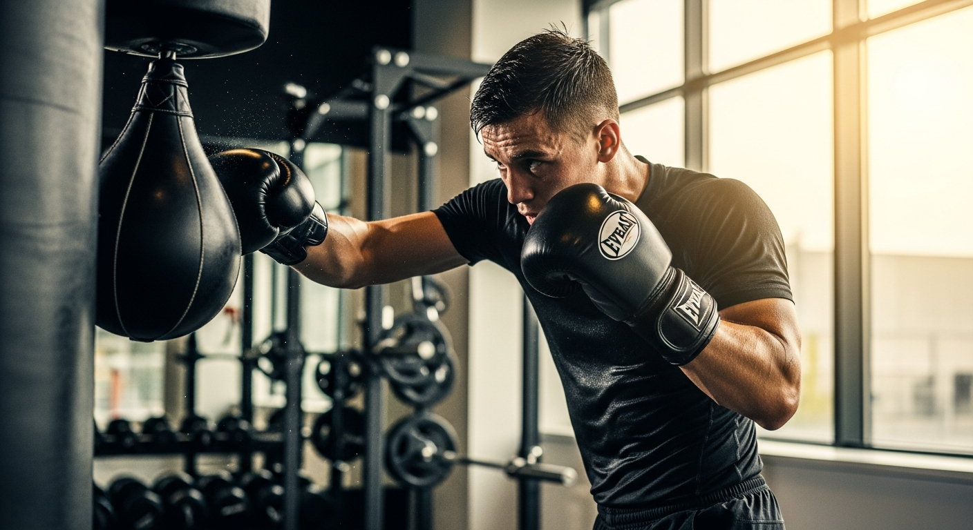 Professional steel frame pear balloon structure boxing training equipment setup