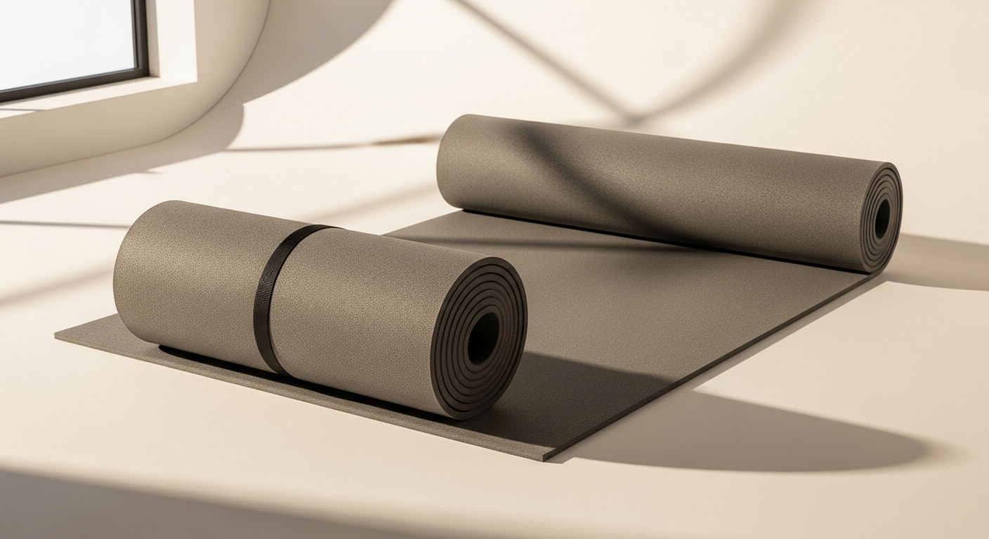 Durable all-purpose gym mat in institutional fitness facility setting