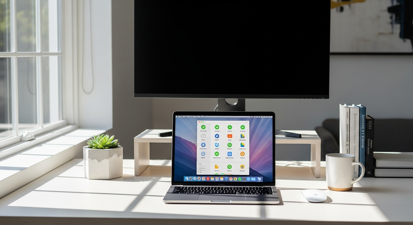 SugarSync cloud sync interface showing multi-device file synchronization and backup features