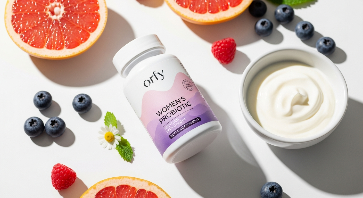 Orfy Women’s Probiotic: 60B CFU Digestive & Intimate Wellness