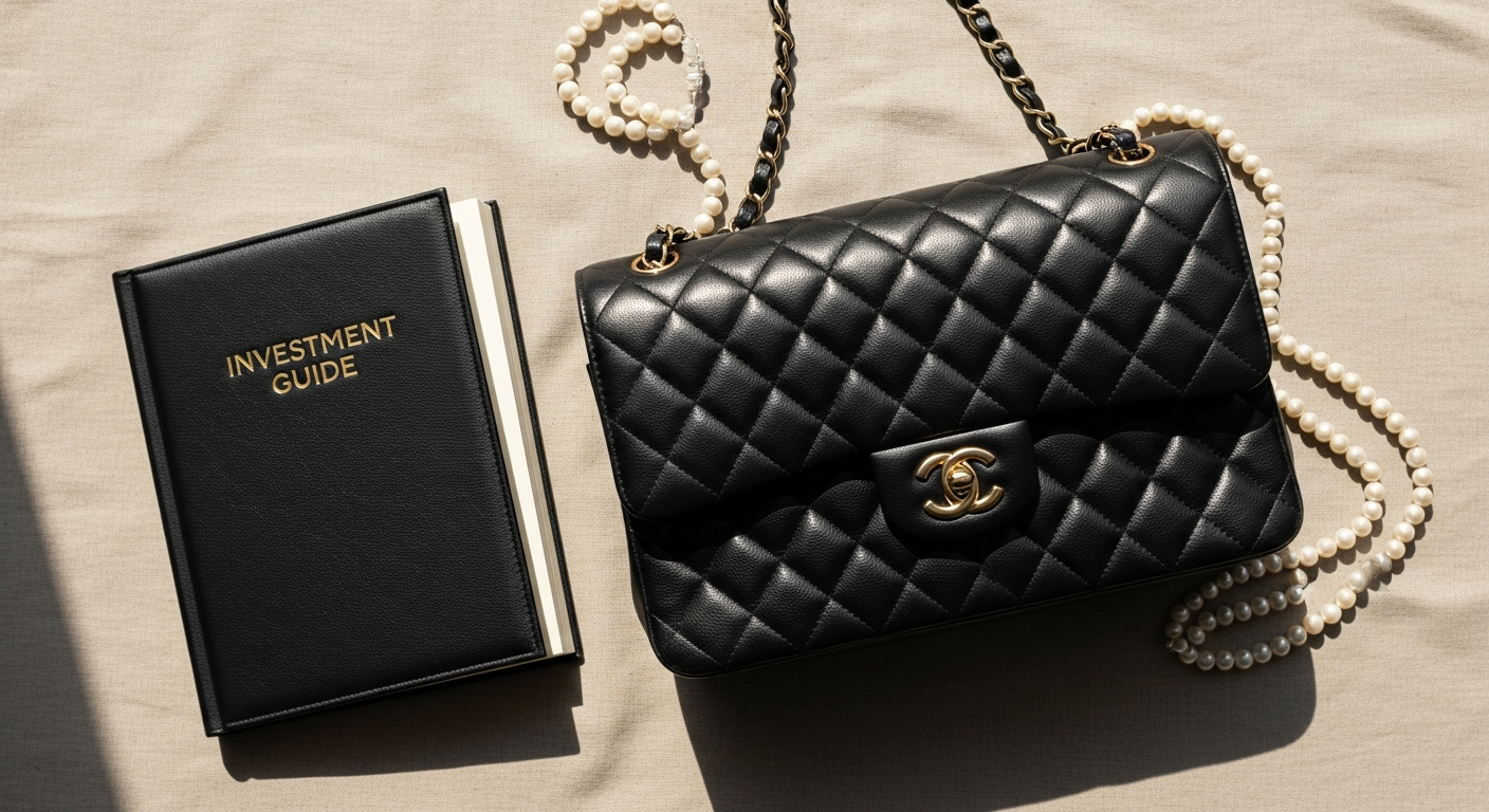 Chanel Classic Flap Bag with quilted leather and interlocking CC closure