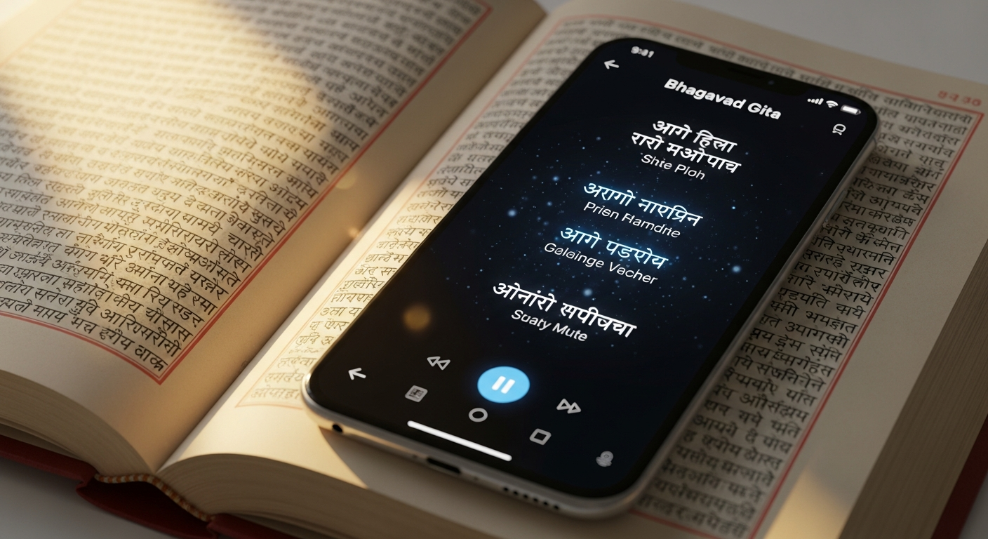 Interactive Talking Bhagavad Gita Book