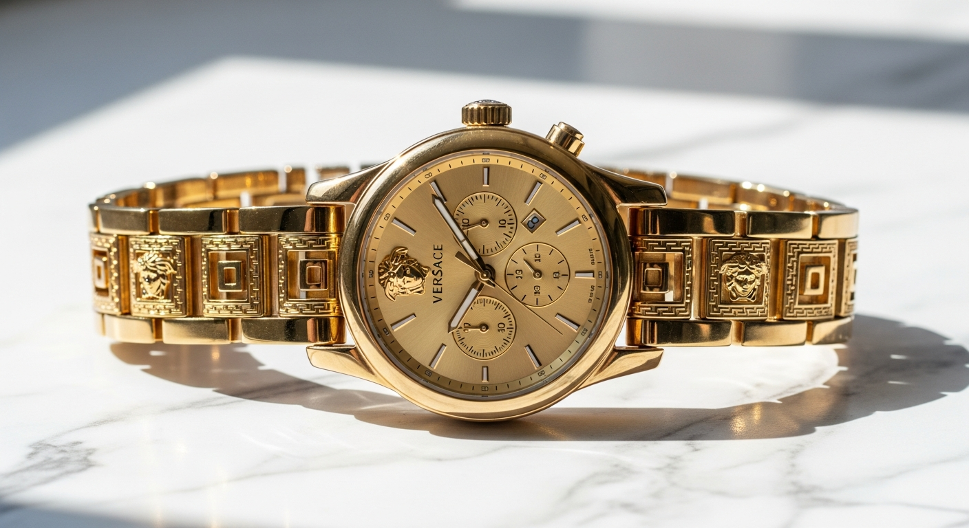 Versace Chain Reaction Gold Watch VEHD00520
