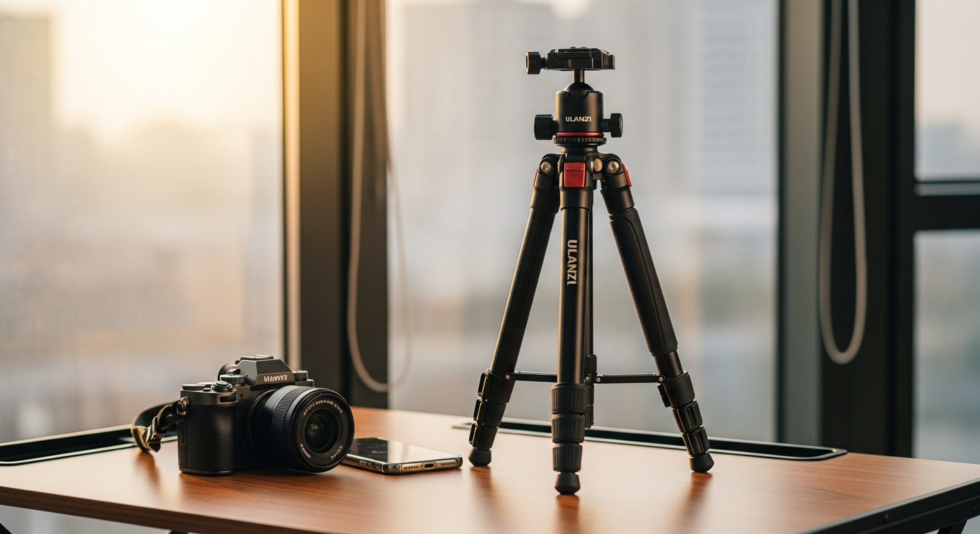 Ulanzi MT85 magnetic MagSafe phone tripod with auto-open design and four-leg stability