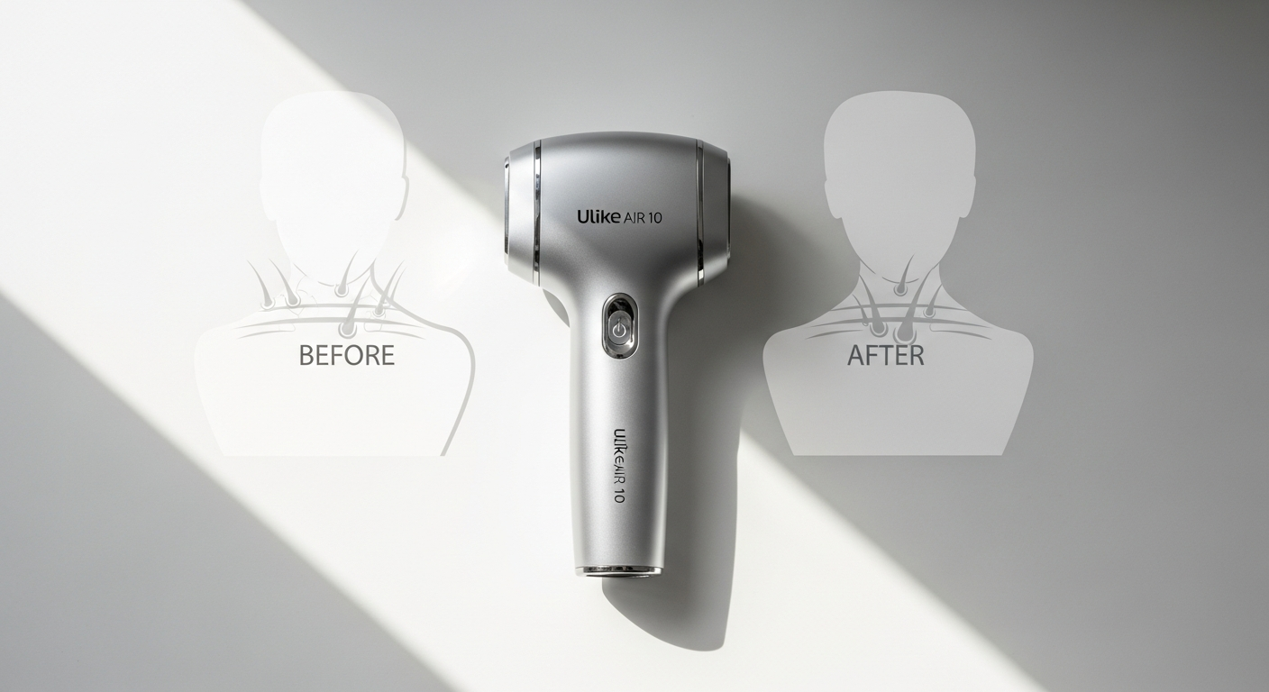 Ulike Air 10 IPL hair removal handset with sapphire cooling technology displayed
