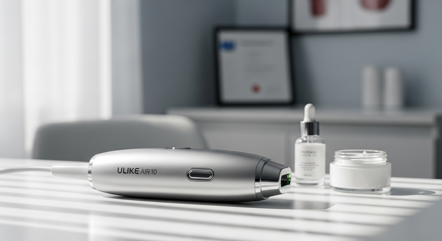 Ulike Air 10 IPL hair removal handset with sapphire cooling technology displayed