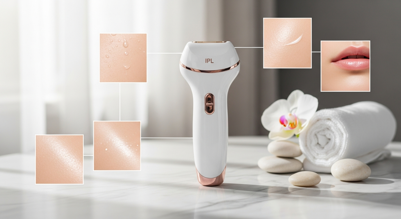 Ulike Air 3 IPL hair removal handset with ice-cooling technology display