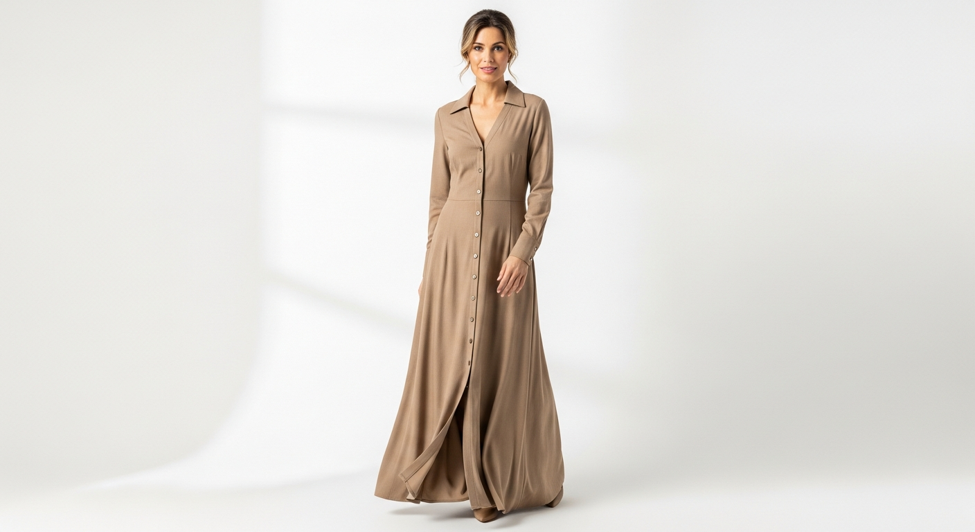 Ulla Popken Button Front Maxi Dress styled for multiple occasions